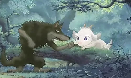 翡翠森林狼与羊